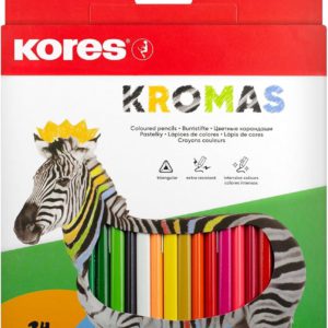Lapiz de color Kromas Triangular Kores 24 Colores (RC-93392)