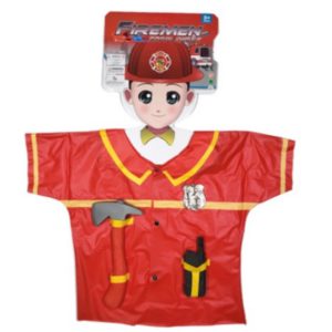 DISFRAZ CON MANGAS DE BOMBERO (GP- KD1223)