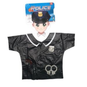 DISFRAZ CON MANGAS DE POLICÍA (GP- KD1224)