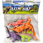 DINOSAURIOS GRANDES EN BOLSA X6 (KA1169)