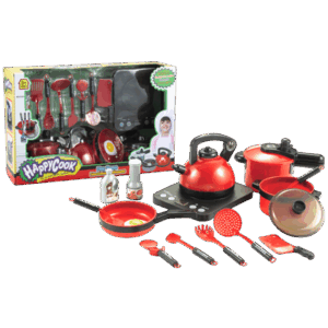 SET DE COCINA ROJA CON HORNALLA EN CAJA. (GP- JK1069)