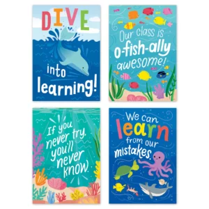 Paquete de Afiches Sea Friends Inspire U 4-Poster Pack (CTP 11085)