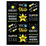 Calcomanías mensajes positivos estrellas  (CTP10948)