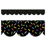 Borde de pizarra negro con sprinkles (CPT11055)
