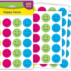 Calcomanías colores caritas felices (TCR1274)