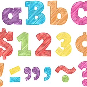 Moldes de Letras Scribble 4¨(TCR2686)