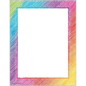 Hojas decoradas para impresora diseño Colorful Scribble (TCR2688)