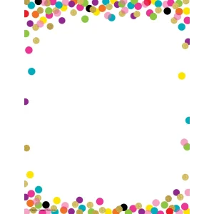 Hojas decoradas para impresora diseño Confetti (TCR2735)