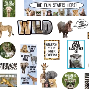 Mini Mural Go Wild Animals(TCR6852)