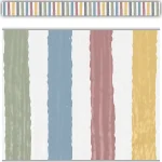 Borde de pizarra Classroom Cottage Stripes (TCR7177)