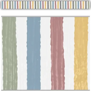 Borde de pizarra Classroom Cottage Stripes (TCR7177)