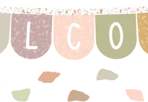 Mural Terrazzo Tones Welcome (TCR7200)