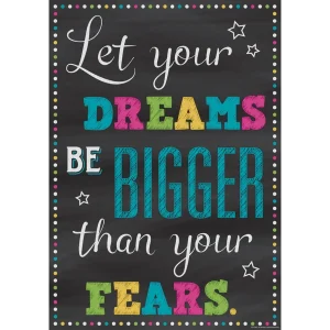 Afiche Let Your Dreams Be Bigger Than Your Fears (TCR7405)