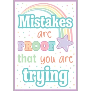 Afiche Mistakes Are Proof That You Are Trying (TCR7477)