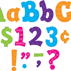 Moldes de Letras Multi Bright Sassy Solids 5" (TCR75261)