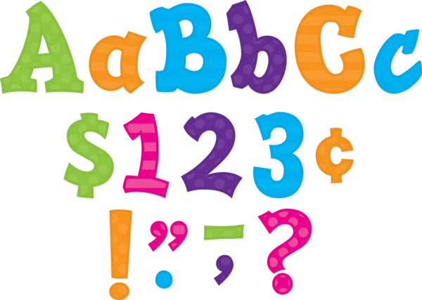 Moldes de Letras Multi Bright Sassy Solids 5" (TCR75261)