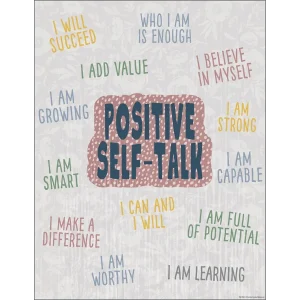 Afiche Classroom Cottage Positive Self-Talk (TCR7882)