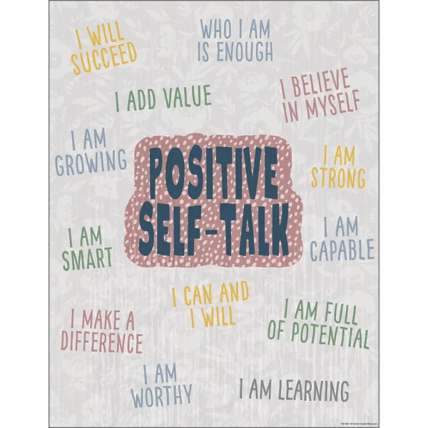 Afiche Classroom Cottage Positive Self-Talk (TCR7882)