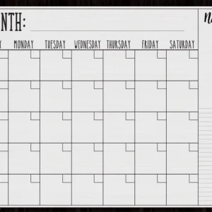 Afiche reutilizable de calendario Modern Farmhouse (TCR7960)