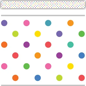 Borde de pizarra Colorful Dots (TCR8325)