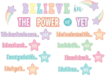 Mini Mural Pastel Pop Believe in the Power of Yet (TCR8417)