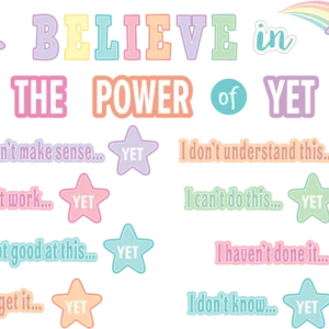 Mini Mural Pastel Pop Believe in the Power of Yet (TCR8417)