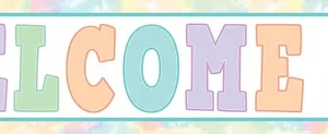 Banner Pastel Pop Welcome to our Class (TCR8445)