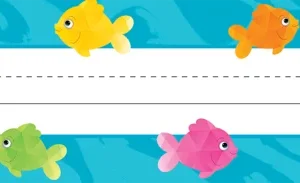 Líneas para nombre Colorful Fish (TCR8559)