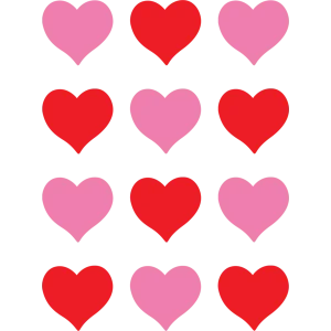 Distintivo pequeño Hearts (TCR8739)