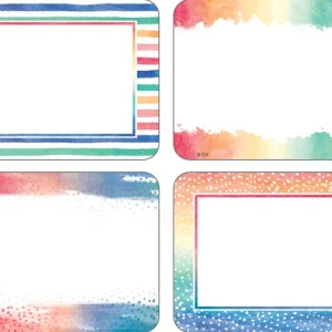 Distintivos adhesivos Watercolor (TCR8968)