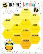 Afiche Meses diseño abejas (CTP10817)