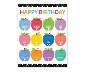 Afiche Meses diseño manzana (CTP11038)