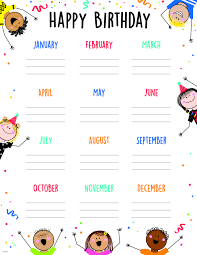 Afiche Meses diseño niños (CTP10820)