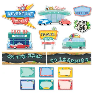 Mini Mural Mid-Century Mod On the Road to Learning (CTP8444)