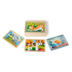 Rompecabezas de madera en caja - Mascotas (MD3790)