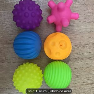 6 bolas sensoriales texturizadas para tocar con la mano