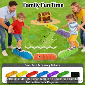 Piedras de equilibro para niños forma cocodrilo