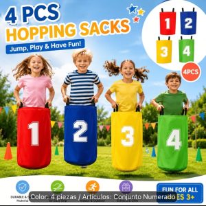 Juego de sacos de saltos coloridos de 1 a 4