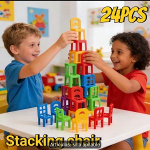 Juego de 24 piezas sillas aplicables de juguetes
