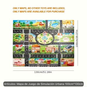 Mapa de carreteras infantil para coches