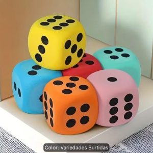 Juego de dados de espuma suave jumbo 6 piezas