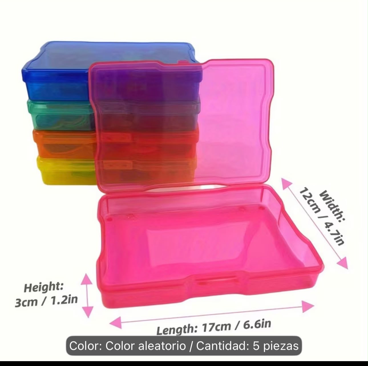 Caja de almacenamiento multifuncional colorida
