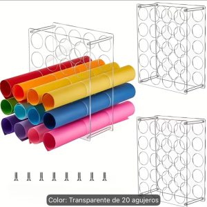 Caja de almacenamiento de papel removible de 20 agujeros