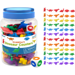 TARRO CON DINOSAURIOS DE COLORES X72 (Contadores)